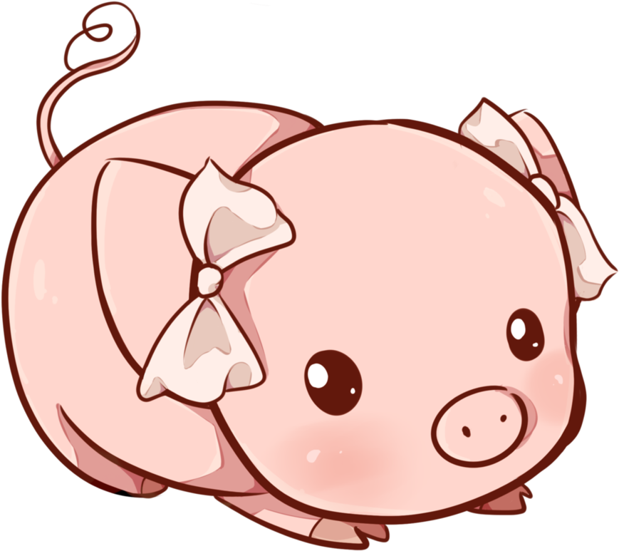 Imágenes Kawaii De Animalitos - Kawaii Pigs Clipart (894x894), Png Download