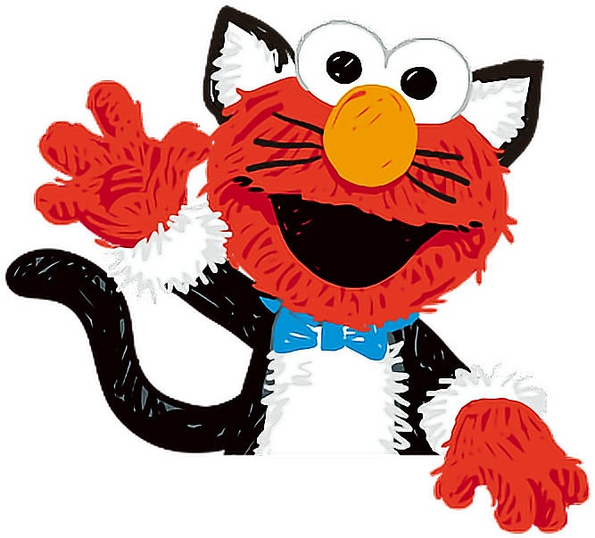 Cute Elmo Sesamestreet Trickortreat Halloween Cosplay - Sesame Street Clipart (684x614), Png Download