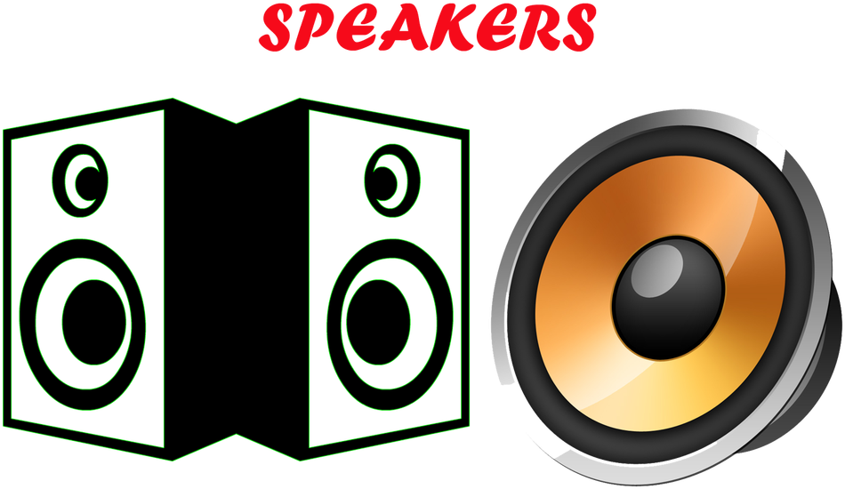 Computer Speakers Png Pic - Speakers Clipart Png Transparent Png (1000x590), Png Download
