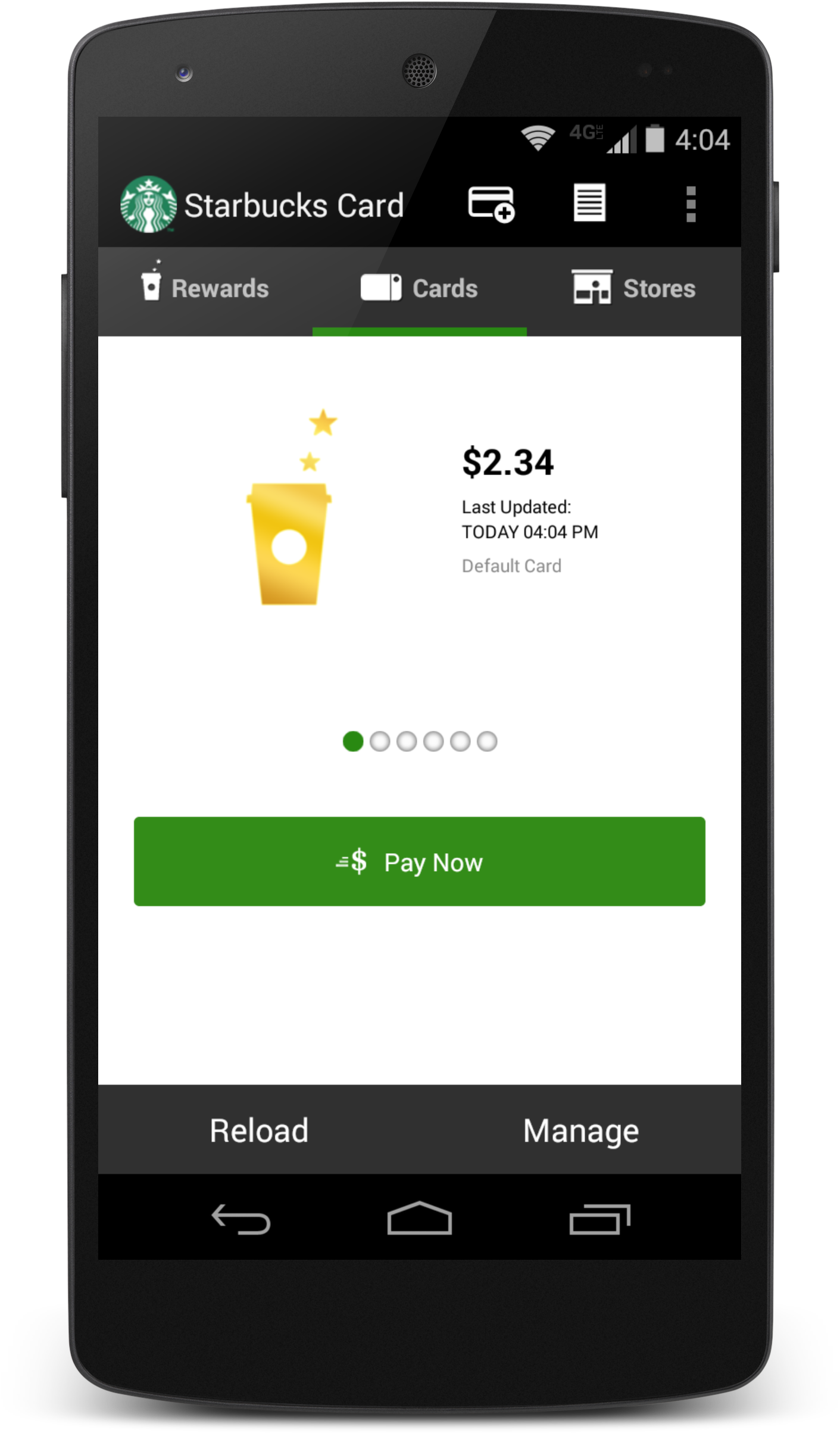 Starbucks App Home Screen Clipart (1690x2857), Png Download