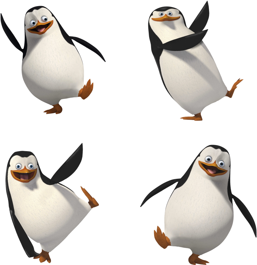 Madagascar Penguins - Penguins Of Madagascar Png Clipart (955x989), Png Download