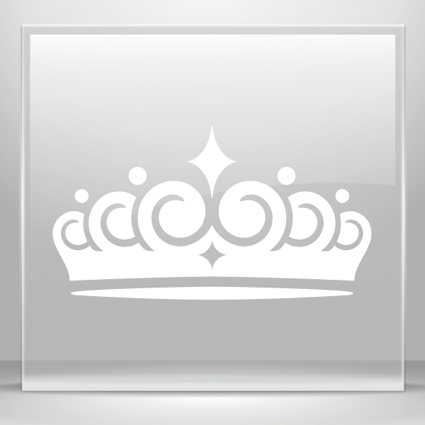 Simple Color Vinyl Royal Crown Chess Queen King Kingdom - Vinyl Tiger Tribal Png Clipart (600x600), Png Download