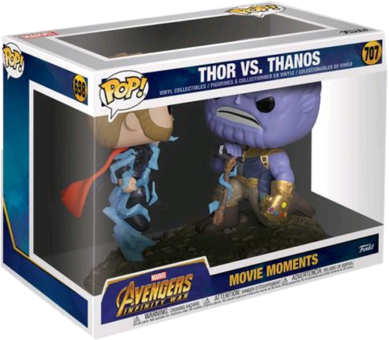 Avengers Infinity War - Thor Vs Thanos Funko Pop Clipart (600x600), Png Download