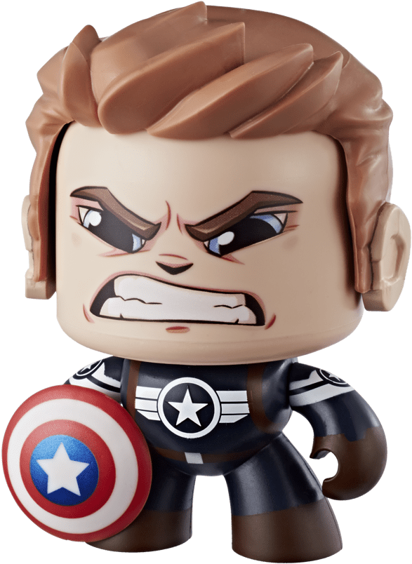 Marvel Mighty Muggs Figure Assortment - Mighty Muggs Captain America Clipart (600x600), Png Download