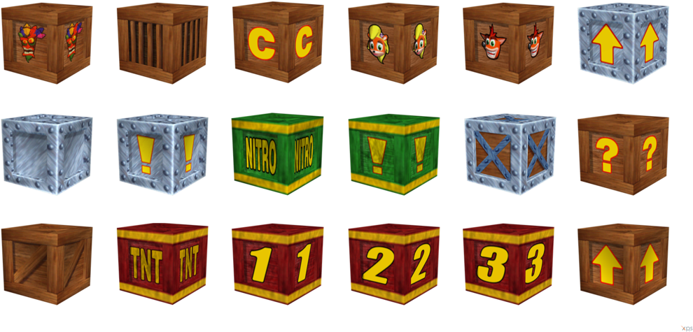 Crash Bandicoot Clipart Black And White - Crash Bandicoot The Wrath Of Cortex Crates - Png Download (1024x511), Png Download