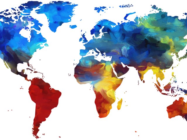 Transparent Background Paint Net - World Map Clipart (640x480), Png Download