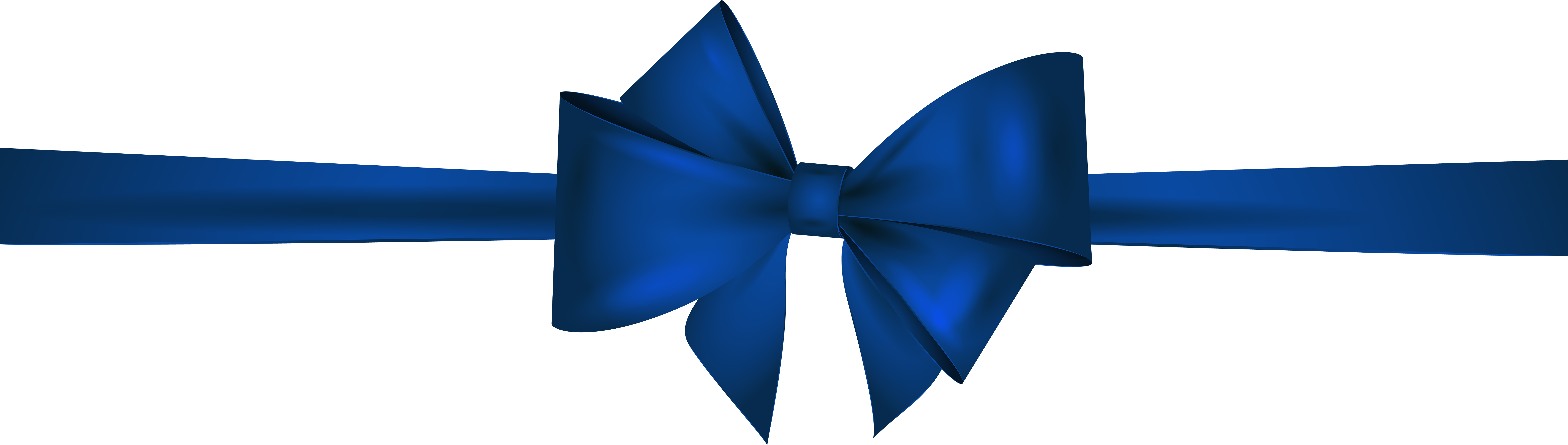 Clip Art Blue Ribbon Bow Png Transparent Png (8000x2300), Png Download