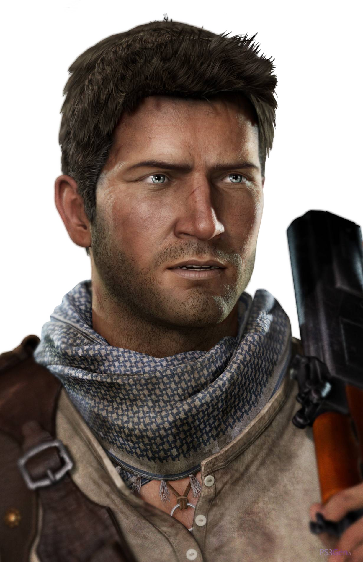 Nathan Drake Png Photo - Uncharted 3 Nathan Clipart (1230x1900), Png Download