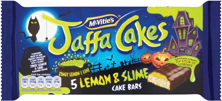 Mcvitie S Jaffa Cakes 5 Lemon Slime Cake Bars - Jaffa Cakes Clipart (800x800), Png Download