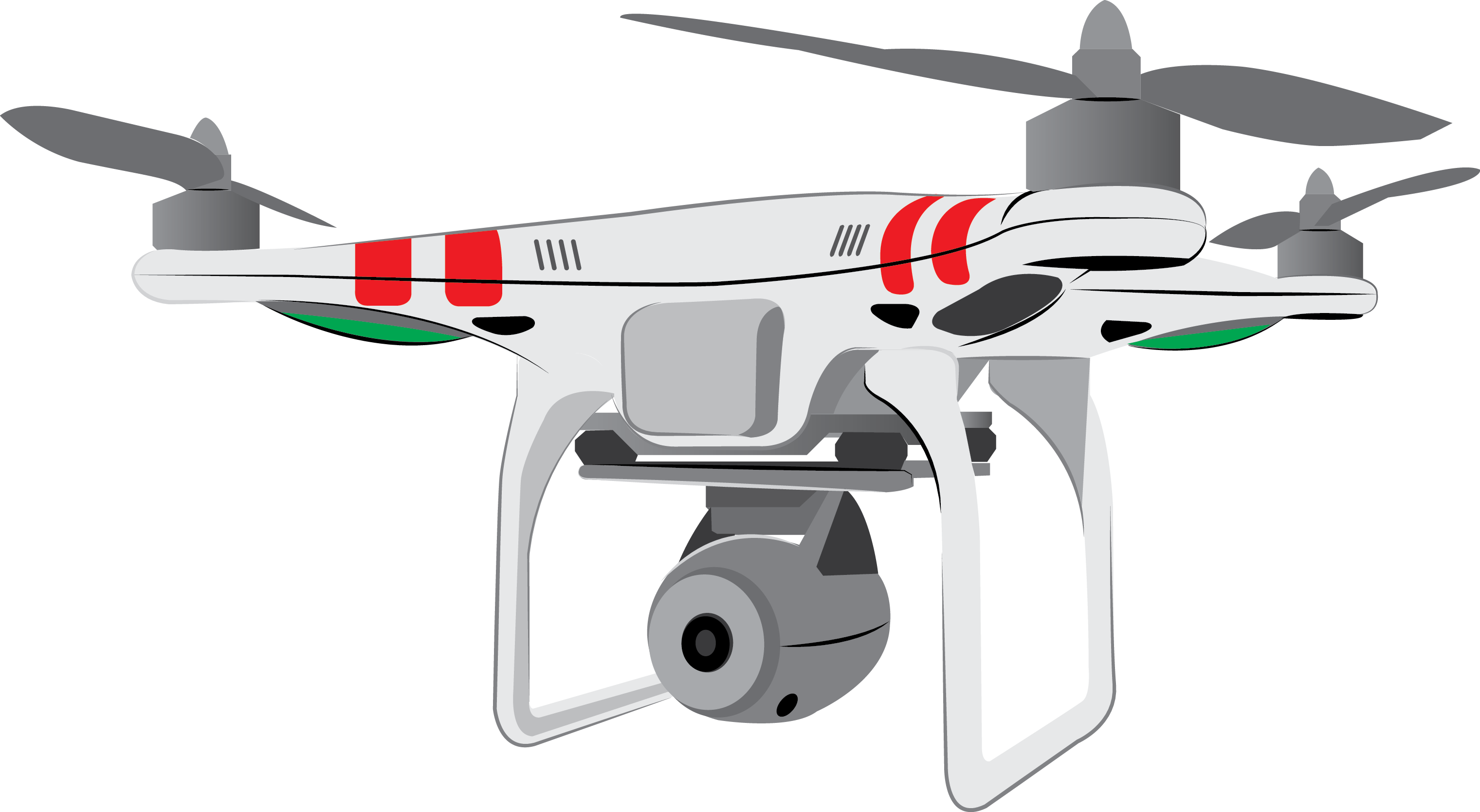 Drone Png Free Download - Drone Imagem Png Clipart (3041x1668), Png Download
