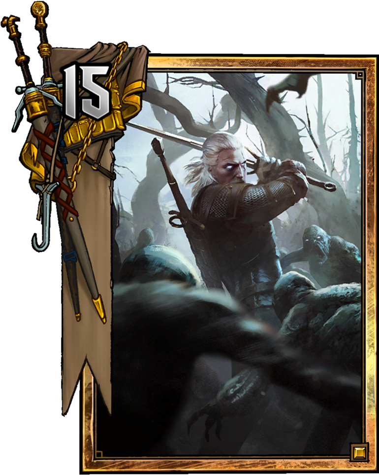 Geralt Of Rivia - Gwent Geralt Clipart (775x1048), Png Download