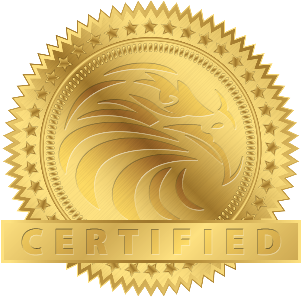 Certified Stamp Png - Certified Gold Seal Png Clipart (1000x983), Png Download