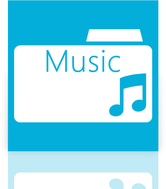 Mirror, Folder, Music Icon - Mirror Folder Music Png Icon Clipart (640x640), Png Download
