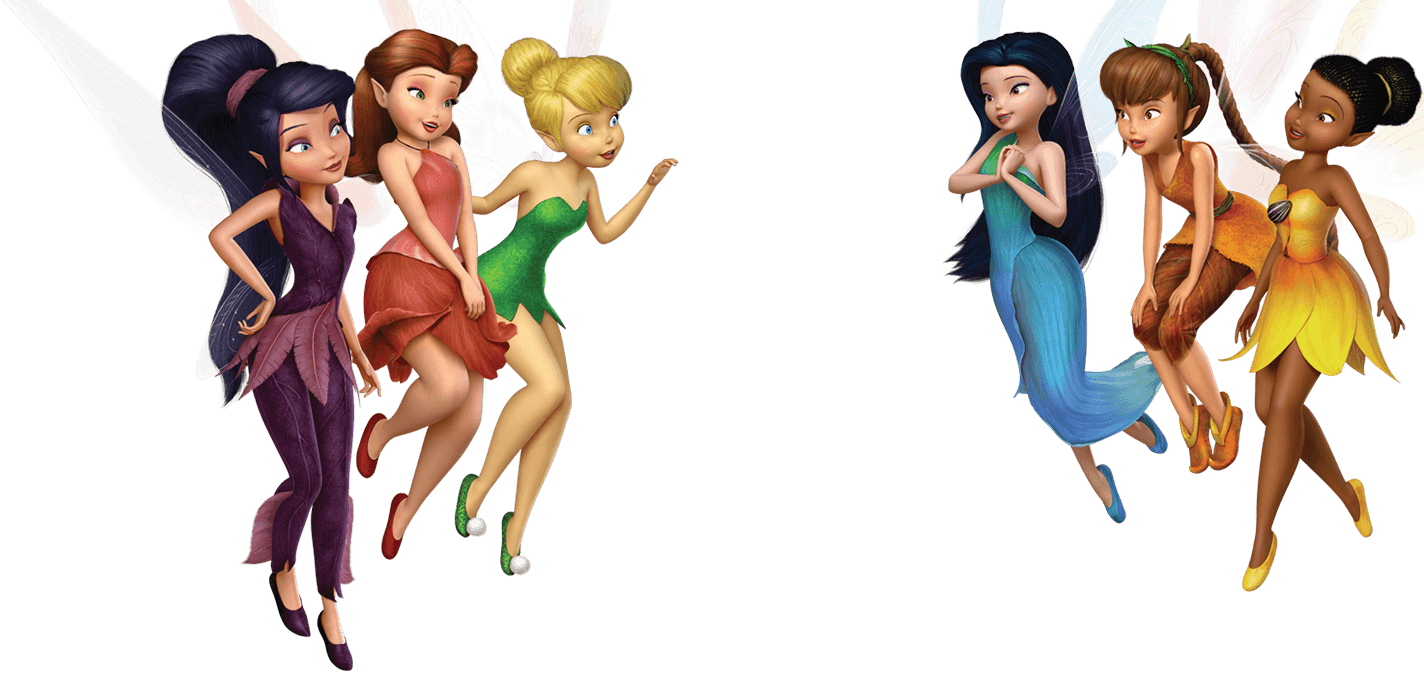 Image Free Library Pixie Hollow Tinker Bell Fairies - Disney Fairies Png Clipart (1424x676), Png Download