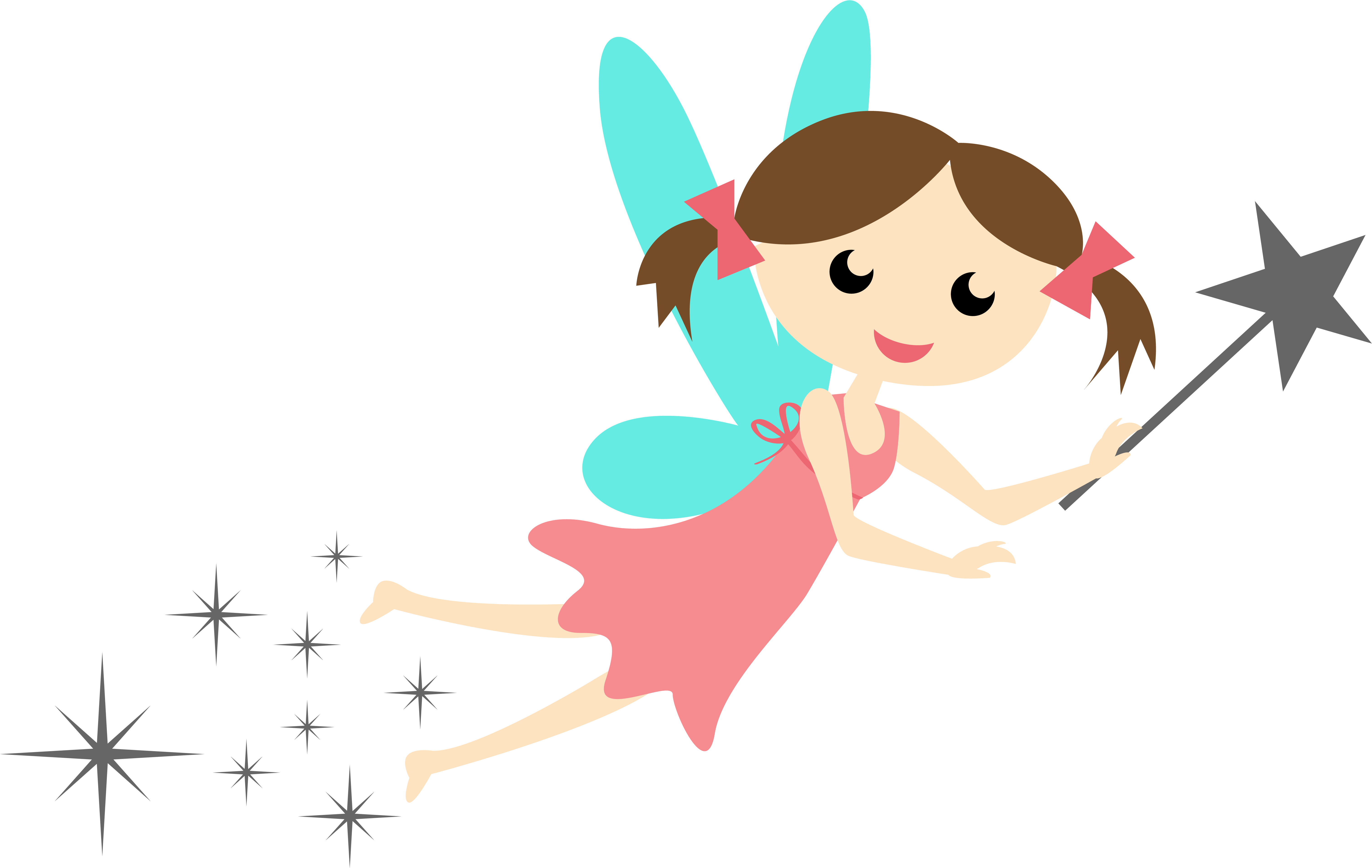 Magic Cartoon Fairy Transparent Background Clipart (6954x4493), Png Download