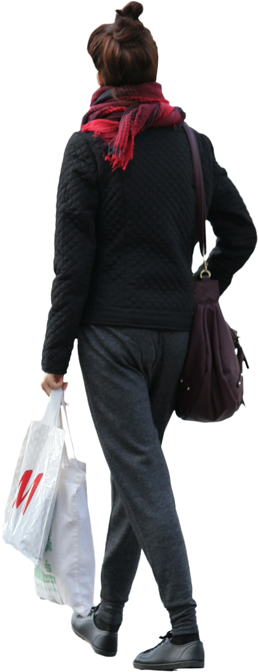 People Shopping Png - Person With Shopping Bag Png Clipart (1374x2293), Png Download