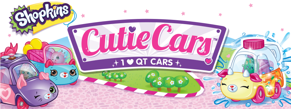 Cutiecars - Shopkins Clipart (960x371), Png Download