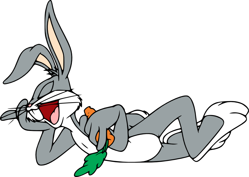 1029 X 734 7 - Bugs Bunny Sleeping Cartoon Clipart - Large Size Png Image -...