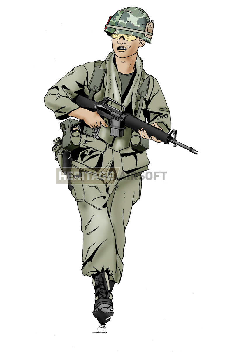 816 X 1210 14 - Vietnam War Us Army Loadout Clipart (816x1210), Png Download