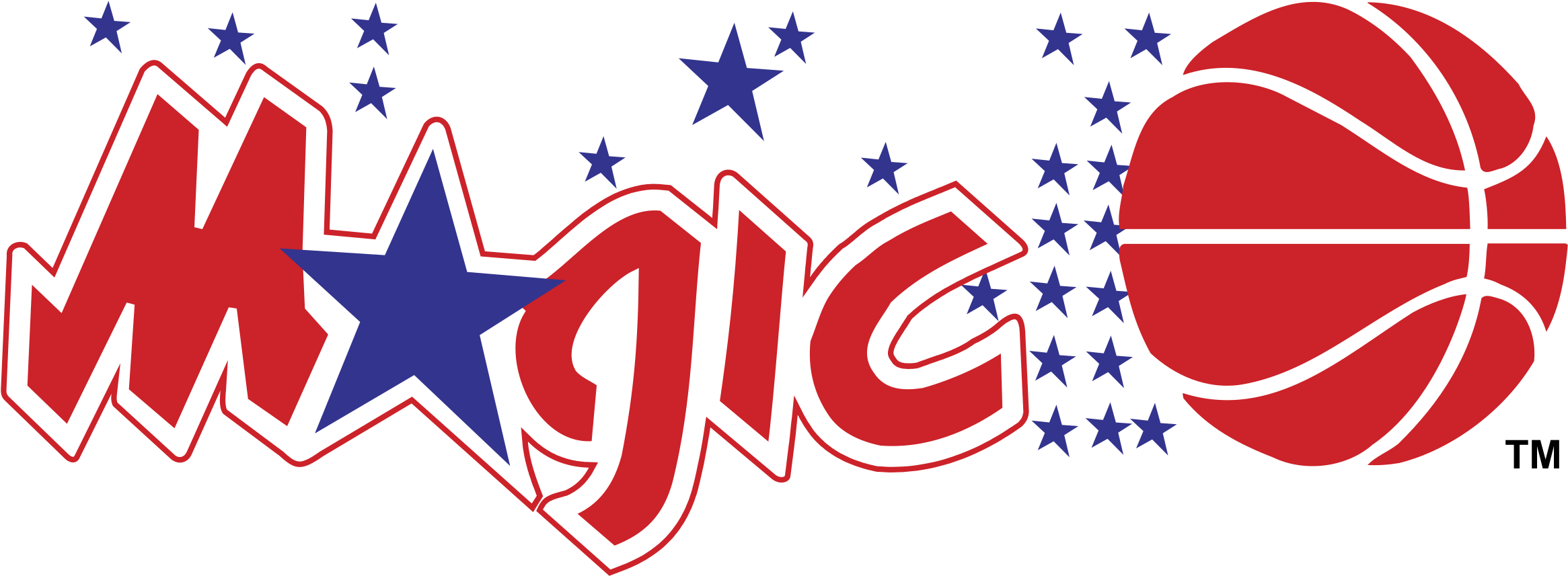 Magic Logo Png Transparent - Red Orlando Magic Logo Clipart (2400x2400), Png Download
