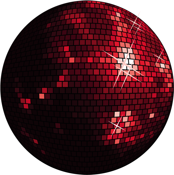 Disco Ball Png - Red Disco Ball Png Clipart (650x653), Png Download