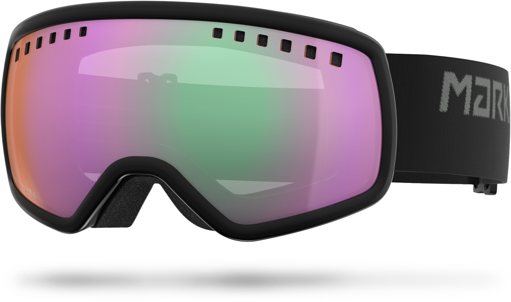 16 - 9 Black - Marker 4 - 3 Ski & Snowboard Goggles Clipart (1748x1035), Png Download