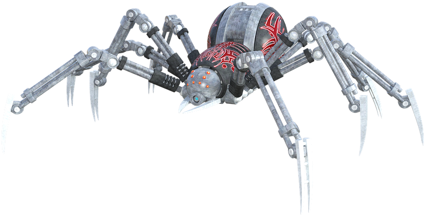 Machining Robot Png Background Image - Robotic Spider Clipart (960x640), Png Download