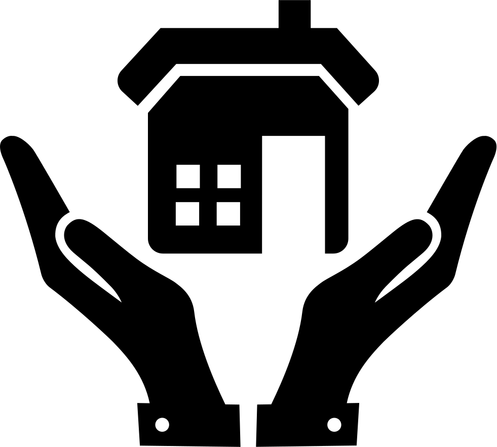 Open Hands And A Home Svg Png Icon Free Download - Manos Abiertas Vector Png Clipart (981x882), Png Download