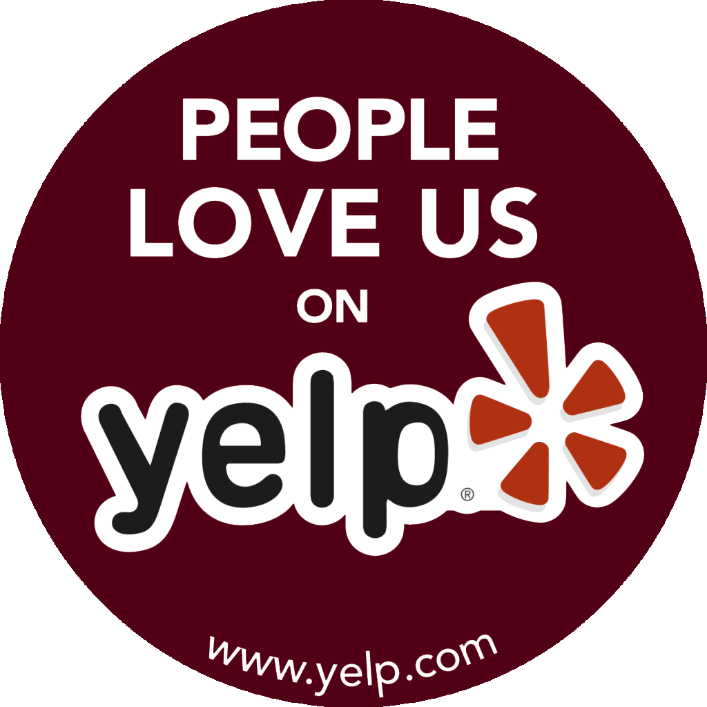 People Love Us On Yelp Burgundy - Yelp Clipart (1024x1024), Png Download