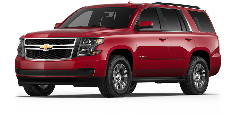2018 Chevy Tahoe - Red Chevrolet Tahoe 2018 Clipart (1000x550), Png Download