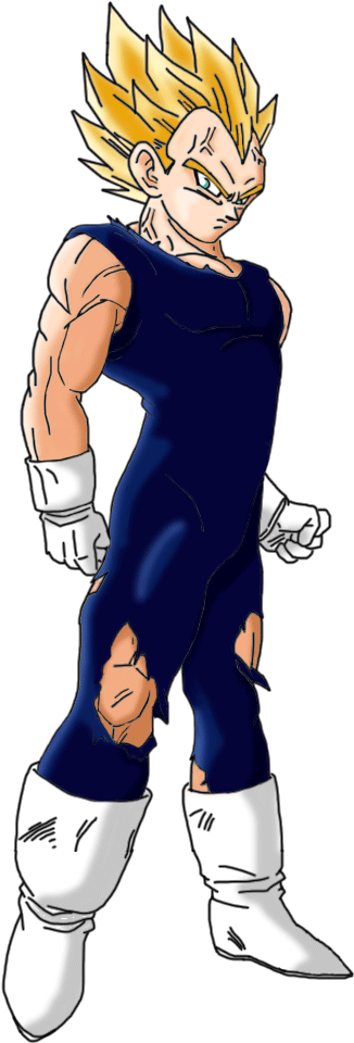 Prince Vegeta Images Vegeta Hd Wallpaper And Background - Cartoon Clipart (500x1012), Png Download