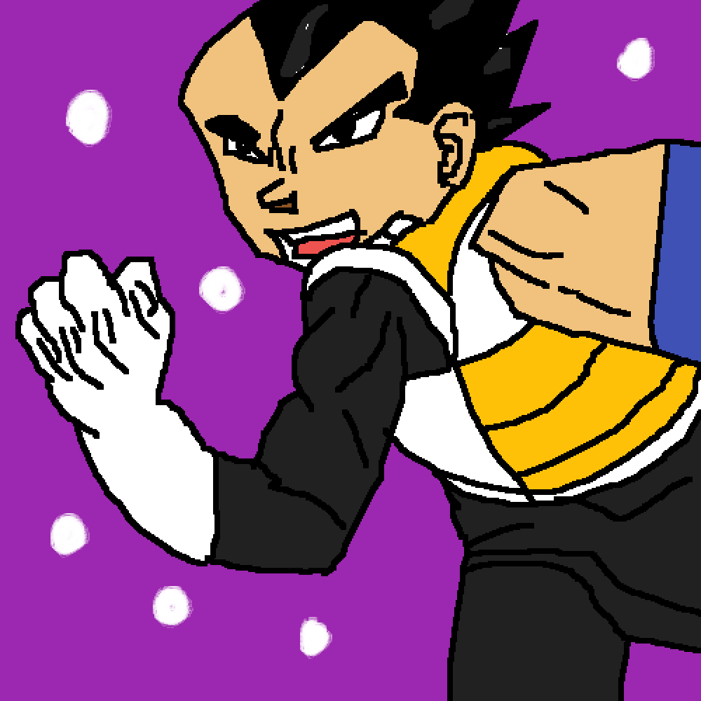 Vegeta - Cartoon Clipart (1000x1000), Png Download