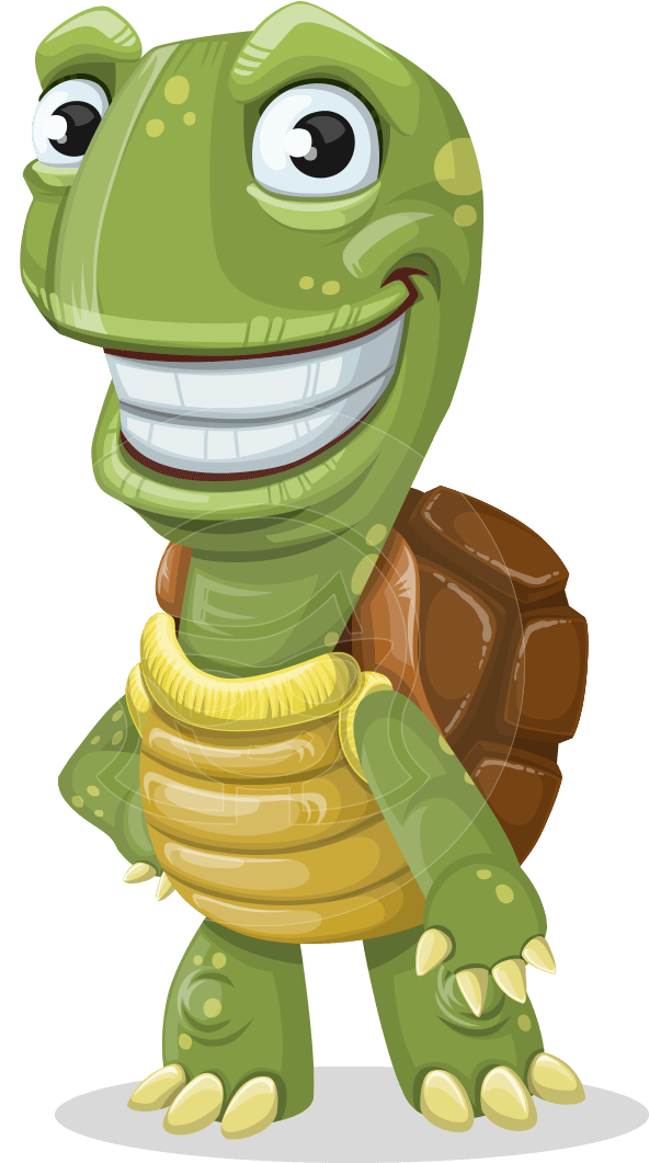 Turtle Cartoon Vector Character Aka Juan The Joyful - Shocked Turtle Cartoon Clipart (957x1060), Png Download