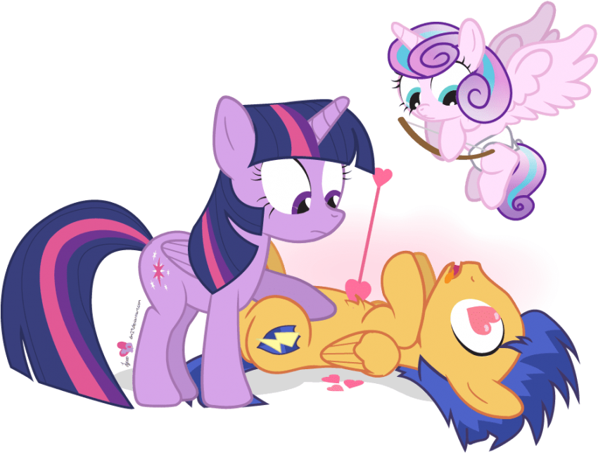 Free Png Download Mlp Flash And Flurry Heart Png Images - Mlp Flash Sentry And Flurry Heart Clipart (850x643), Png Download