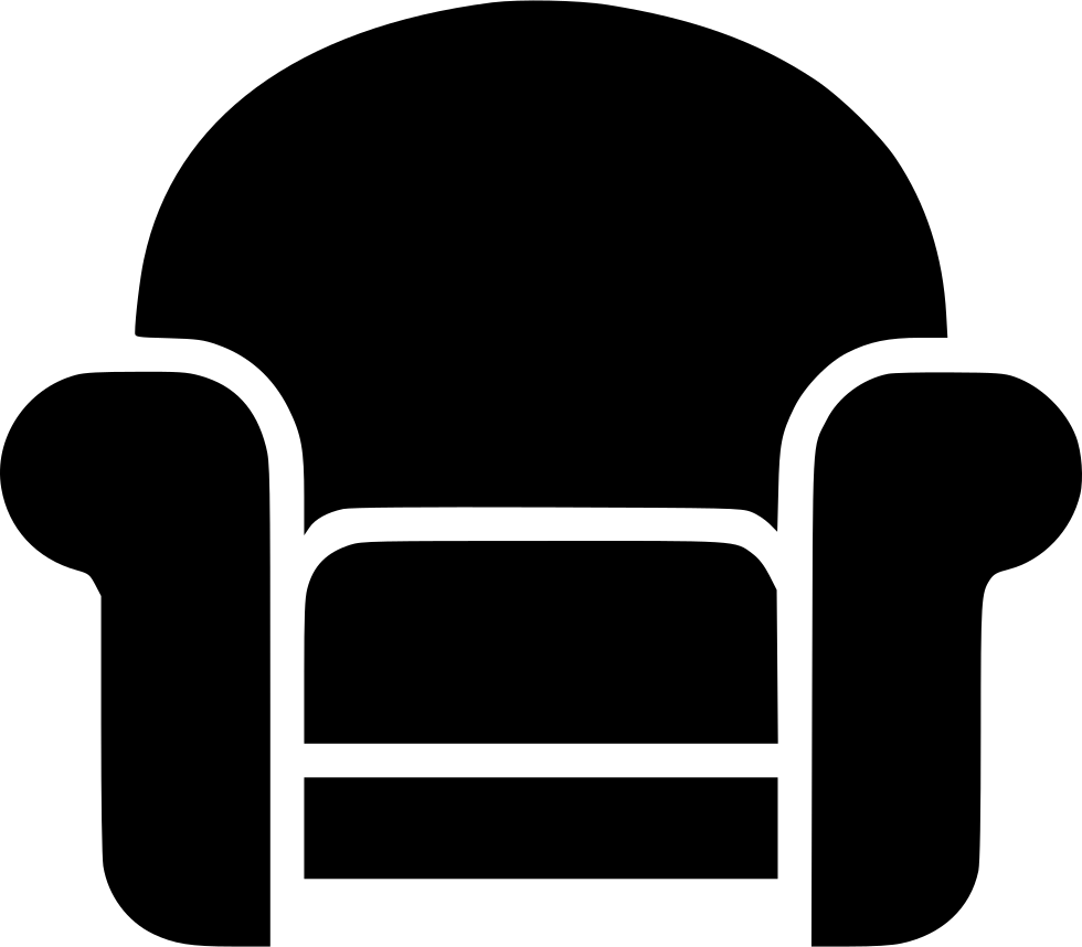 Png File Svg - Arm Chair Icon Clipart (980x858), Png Download