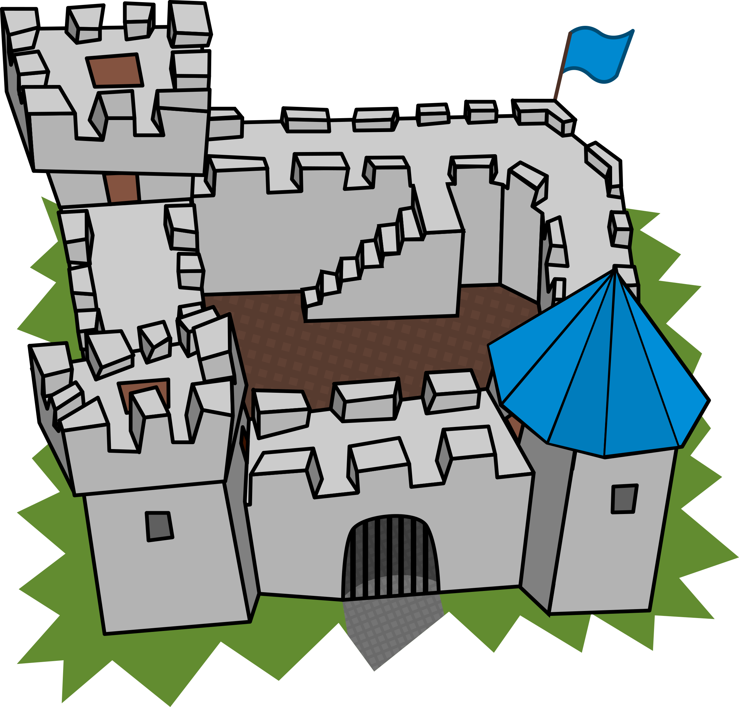 Big Image - Fortress Clipart - Png Download (2400x2297), Png Download