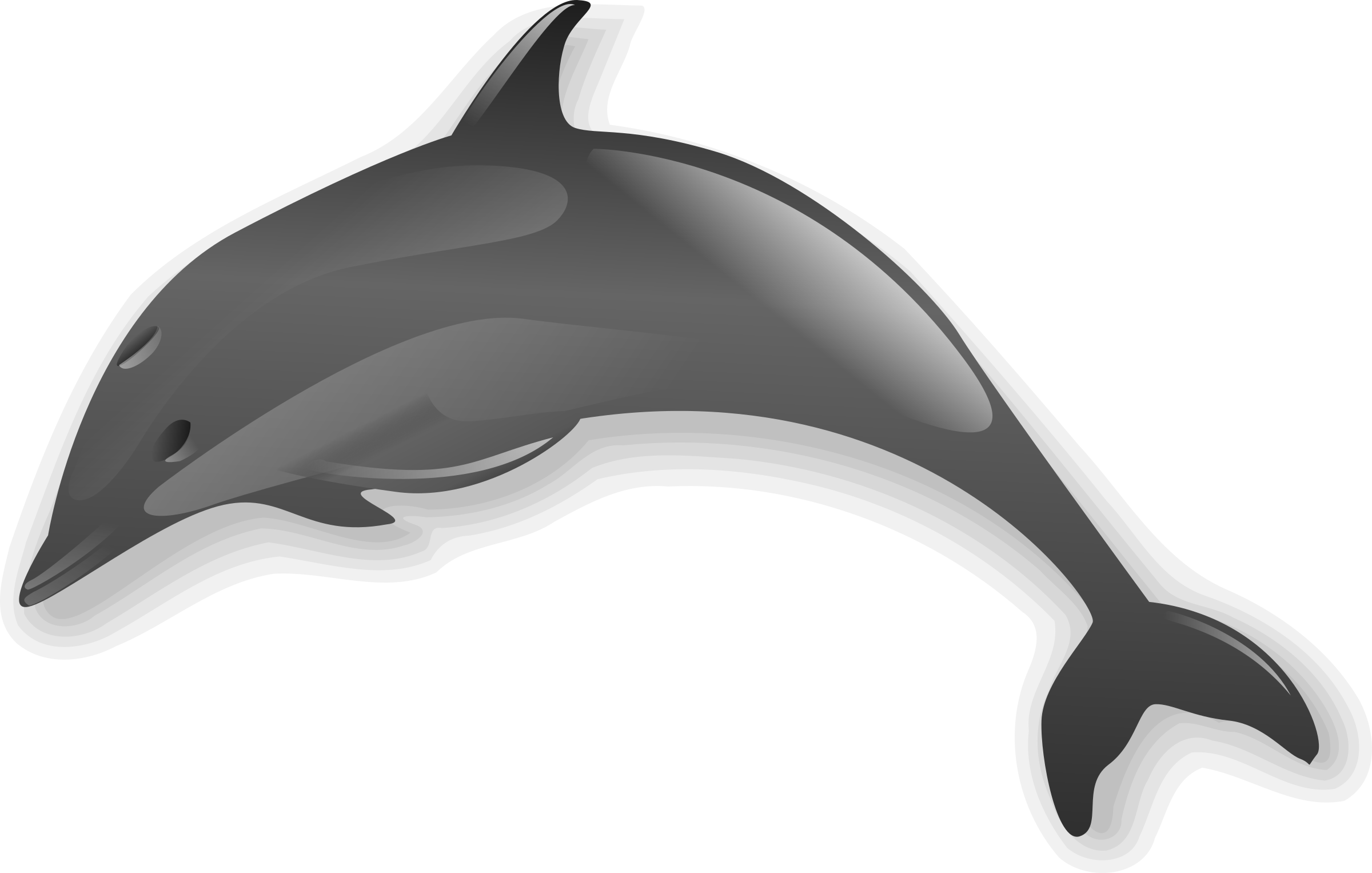Dolphin - Dolphin Clip Art - Png Download (2400x1527), Png Download