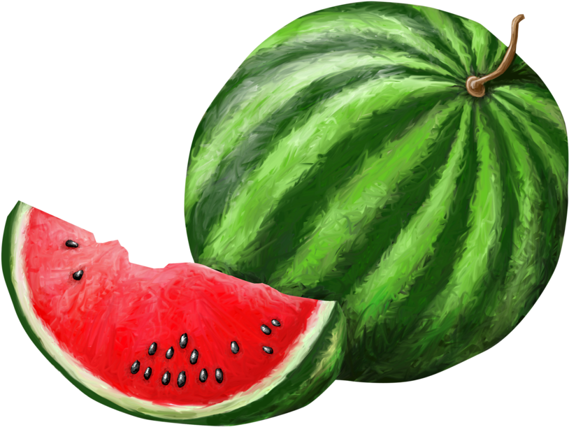 Watermelon Png Background - Watermelon Clipart (1024x865), Png Download