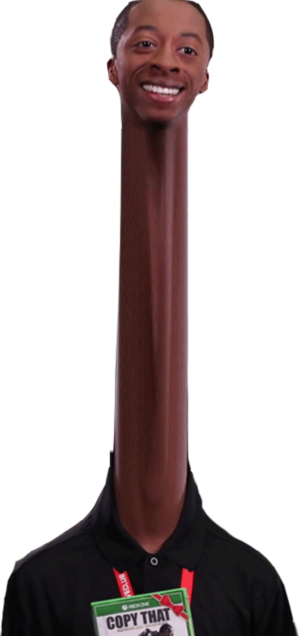 Long Neck Niggaz Be Like - Column Clipart (600x1274), Png Download