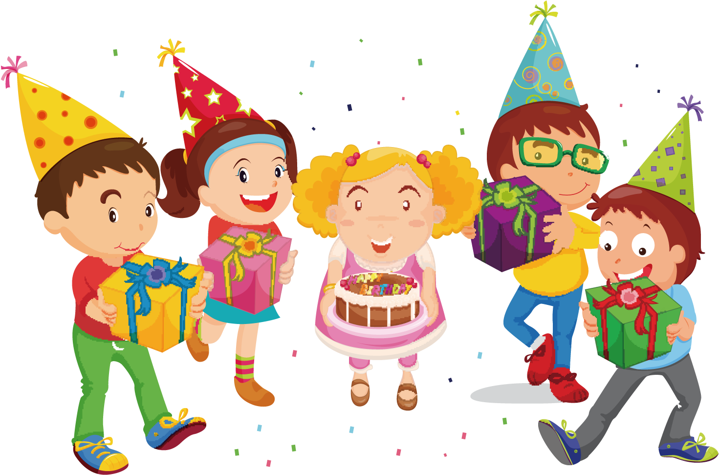 Birthday Hat Clipart Childrens Party - Children's Party Clipart - Png Download (1500x1500), Png Download