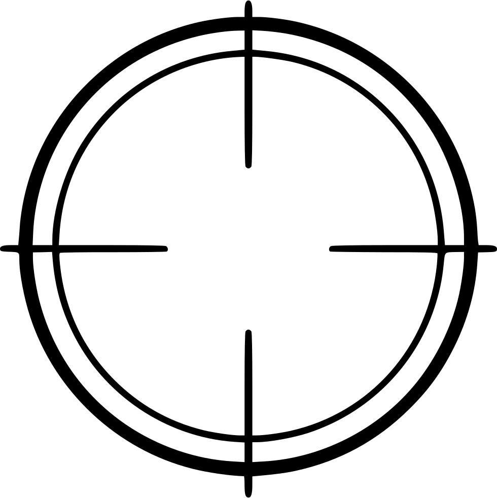 Png File Svg - Thin Crosshair Png Clipart (980x982), Png Download