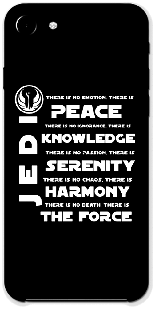 Jedi Code Cell Phone - Smartphone Clipart (1285x1285), Png Download