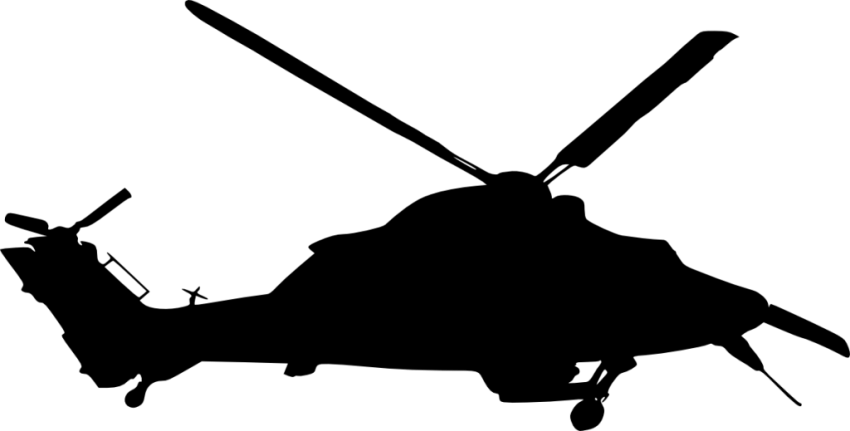 Free Png Helicopter Side View Silhouette Png Images - La Ferté-alais Clipart (850x431), Png Download