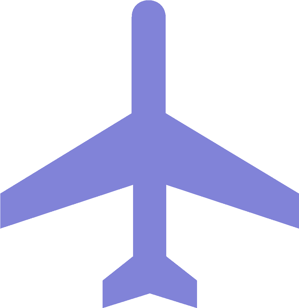 Airplane Icon Png - Airplane Icon Png Blue Clipart (1280x1280), Png Download