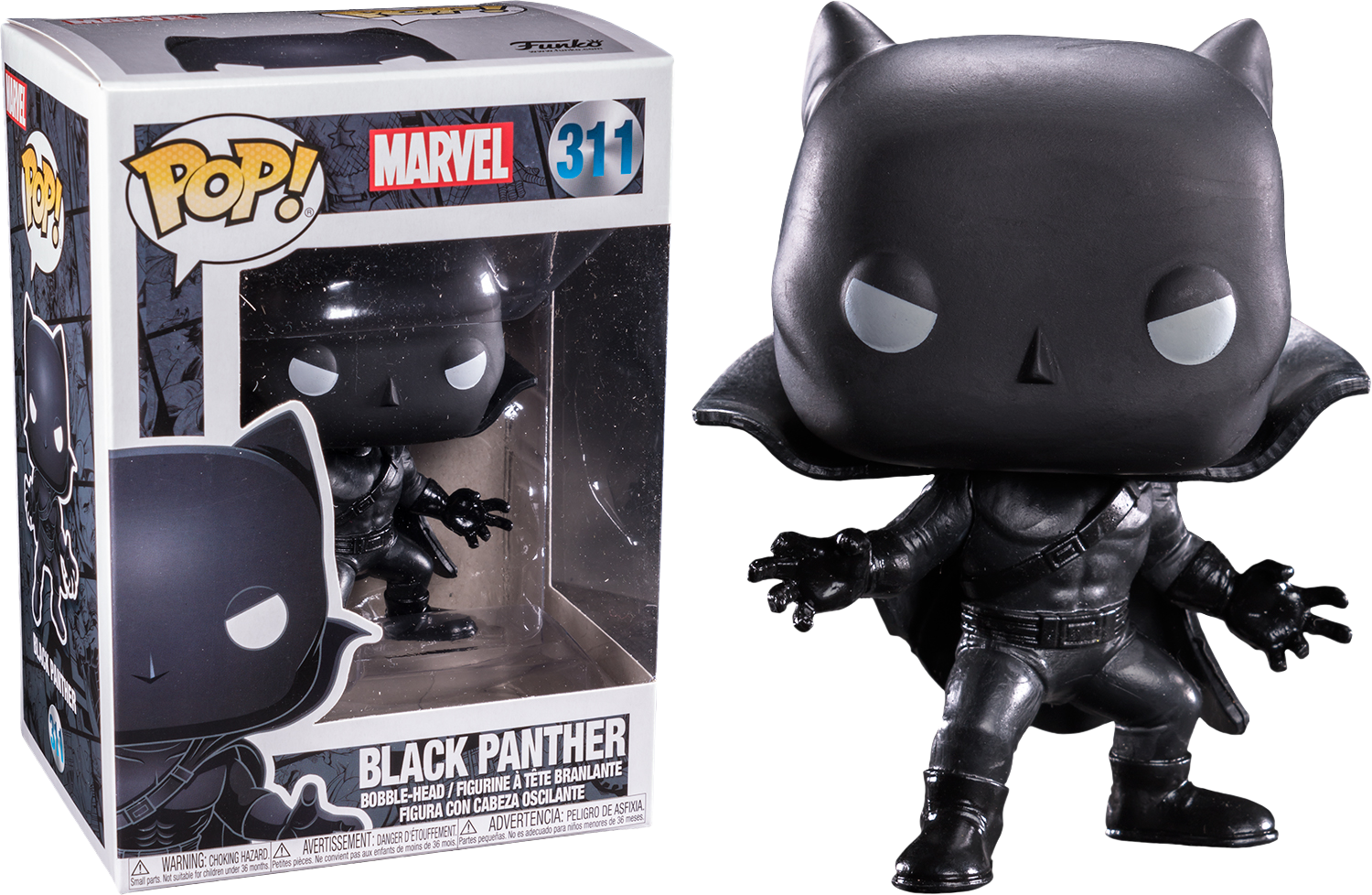 Black - Black Panther Funko Pop Exclusive Clipart (1500x978), Png Download