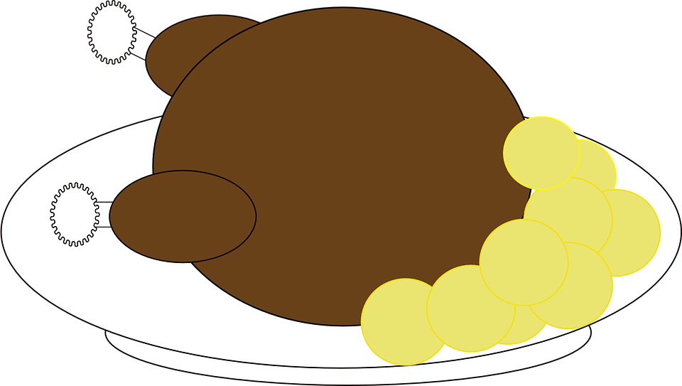 Cooked Turkey Png - Potato Chicken Clipart Transparent Png (960x543), Png Download