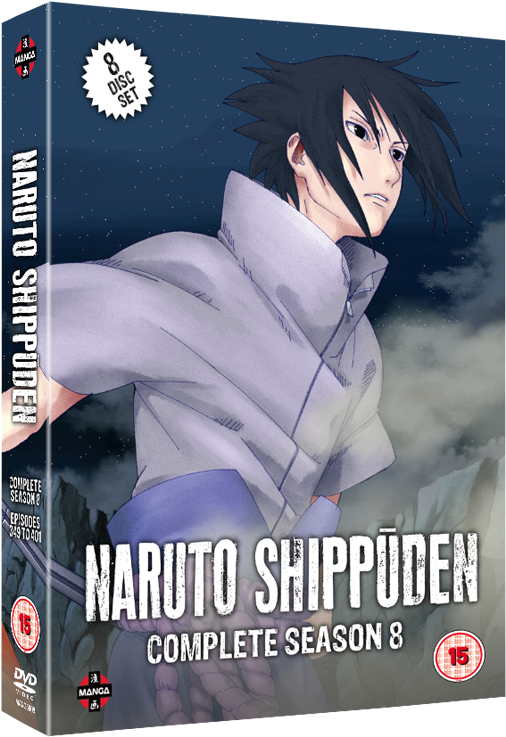 Naruto Shippuden Complete Series 8 Box Set - Naruto Shippuden Complete Series 8 Clipart (530x795), Png Download