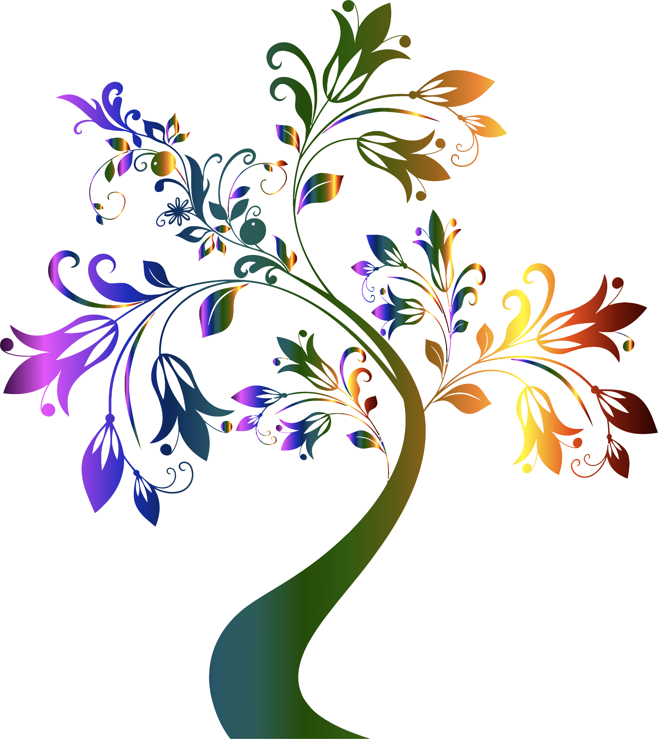 Physcedelic Clipart Palm Tree - Transparent Tree Clipart Black And White - Png Download (2096x2352), Png Download