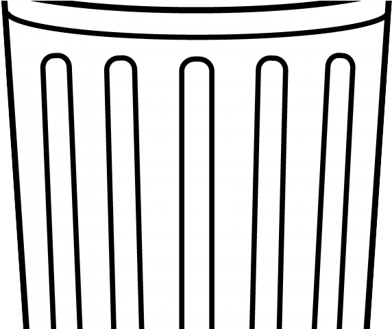 Trash Can Clipart Png Tumblr - Monochrome Transparent Png (640x480), Png Download