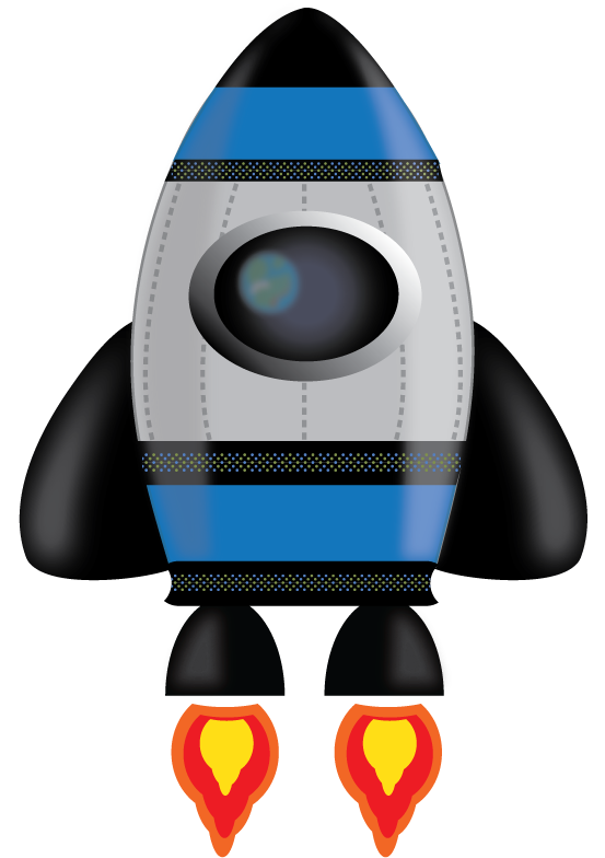 Blue Rocket $0 - Rocket Clipart - Large Size Png Image - PikPng